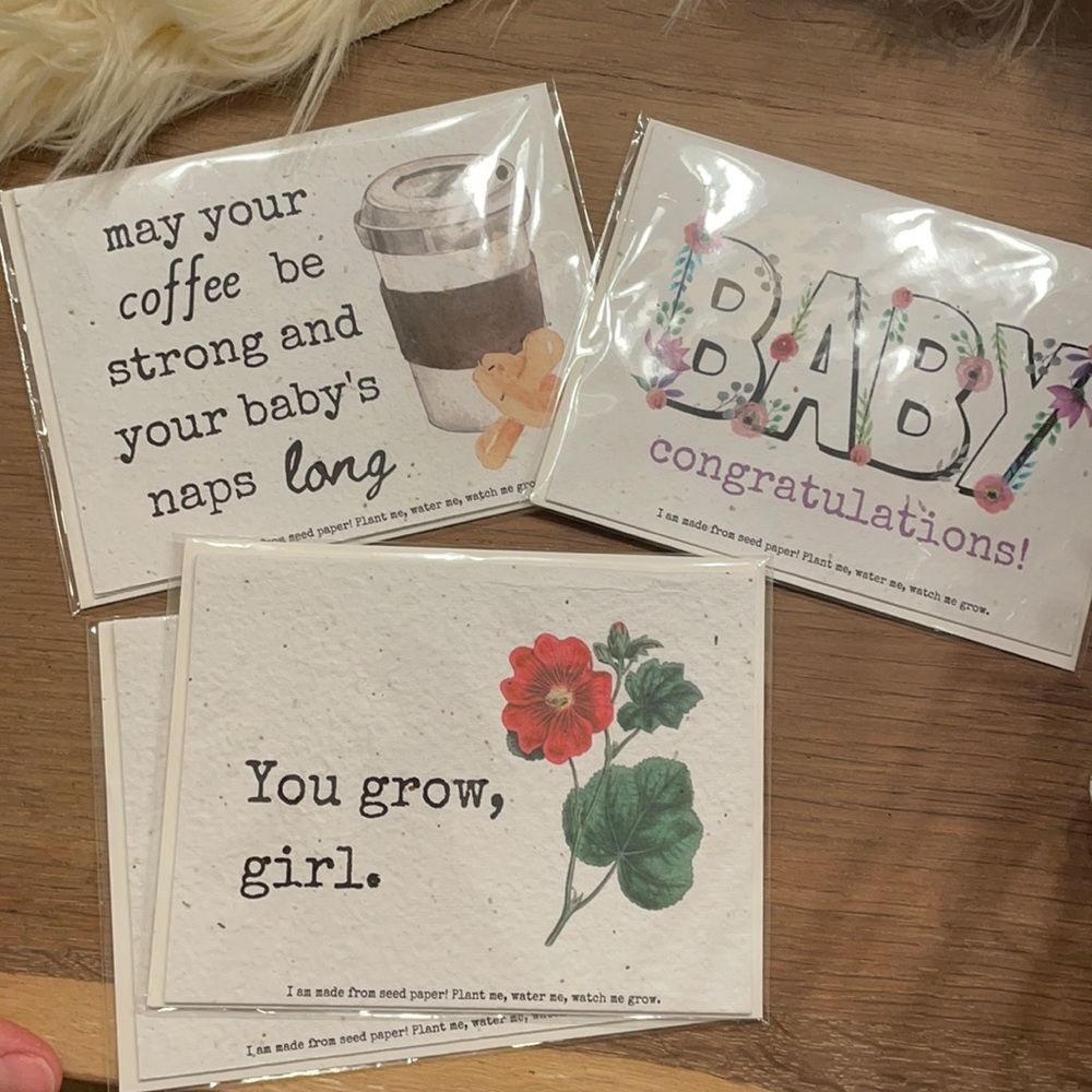 NWT a Greeting card that grow flowers